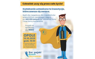 Zaproszenie na spotkanie informacyjne dla NGO – kształcenie ustawiczne mieszkańców województwa opolskiego